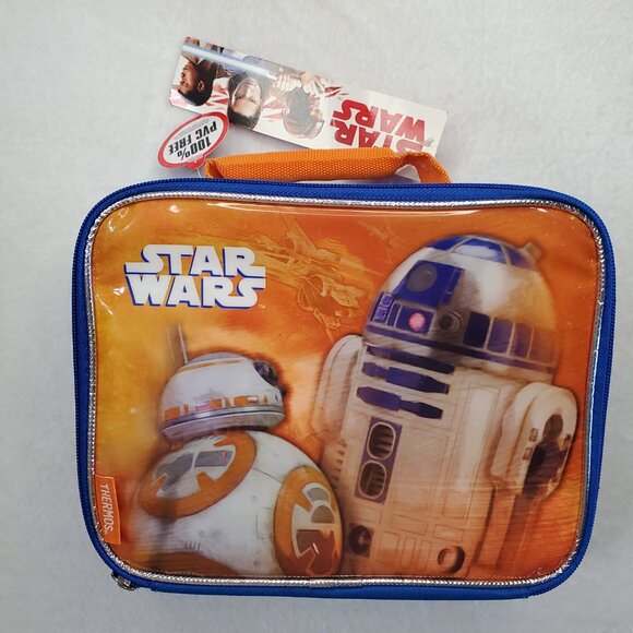 Star Wars BB-8 & R2-D2 Kids Lunch Box NWT Thermos Accessories - Picture 2 of 7